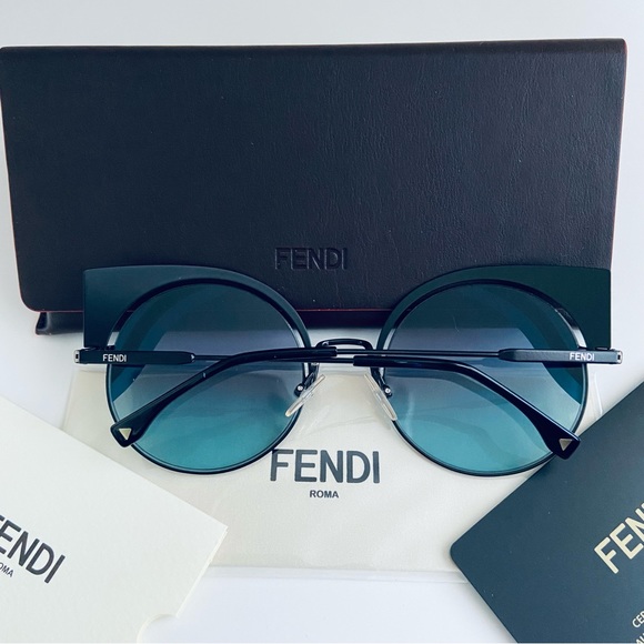 FENDI 53mm Cat Eye Sunglasses NEW! AUTHENTIC! - Picture 2 of 12